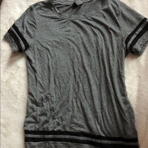 Grey Athletic T Shirt with Mesh Details